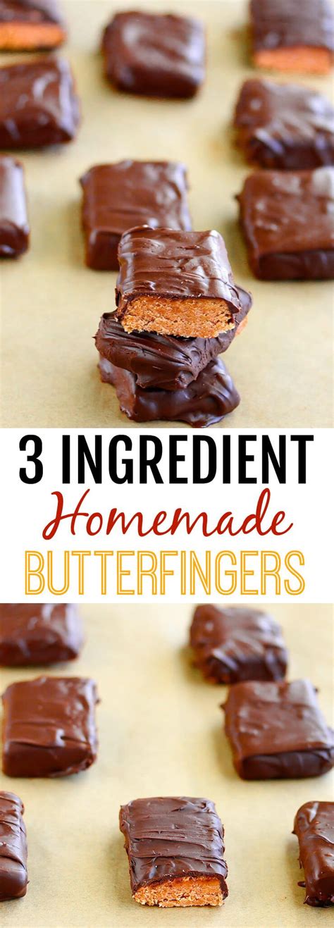 Homemade Butterfingers 3 Ingredient Recipe Kirbies Cravings