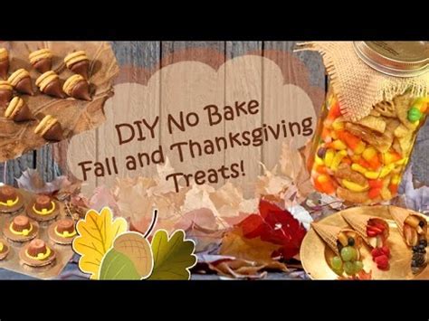 Bake at 325° for 25 minutes or so. DIY No Bake Fall and Thanksgiving Treats - YouTube