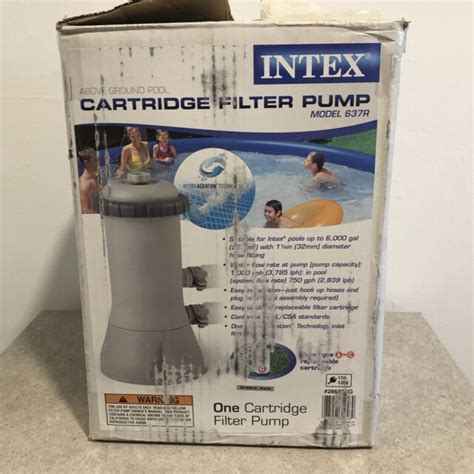 Intex 1000 Gph Easy Set Above Ground Swimming Pool Filter Pump 637r