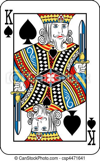 Vector Clip Art Of King Of Spades King Of Spades Playing Card