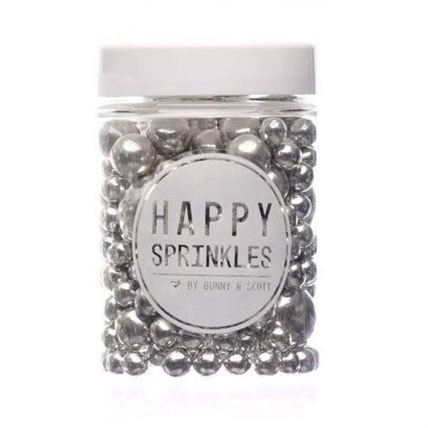 Silver Metallic Edible Sprinkles Edible Cupcake Sprinkles