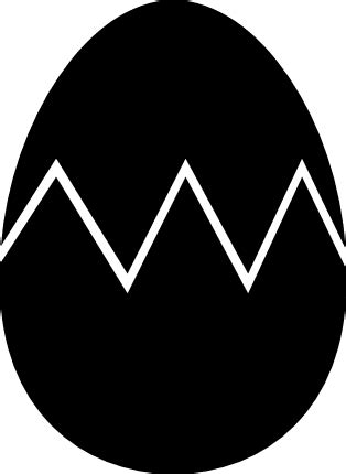 Cracked Egg Silhouette Broken Chick Easter Free Svg File SVG Heart