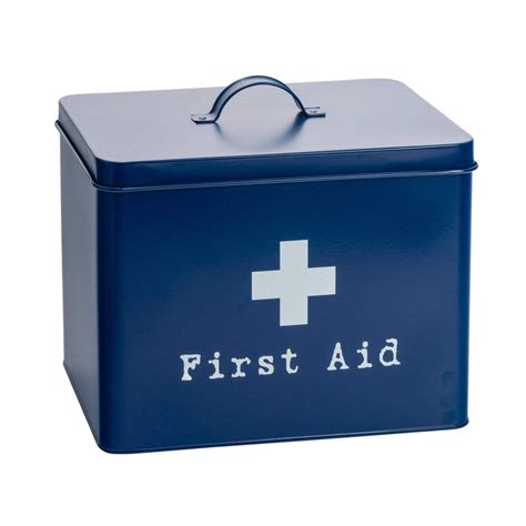Large Vintage First Aid Tin By Harbour Housewares
