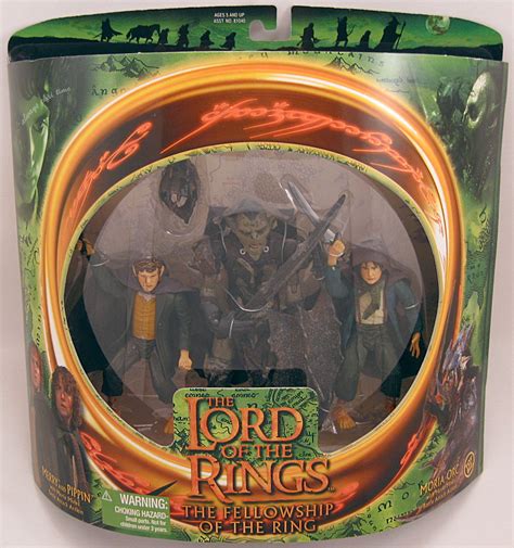 Merry Pippin Moria Orc Action Figures Lord Of The Rings Fellowship Nrfb