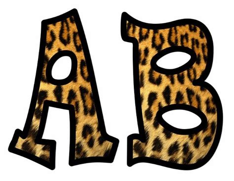 Printable Leopard Print Letters Printable Word Searches