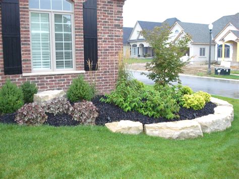 You are free to choose what works for you and in the end the value can be second to none. Flower Bed Ideas Front Of House With Rocks | Garden Ideas