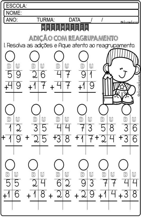 Atividades De Matematica 3 Ano Fundamental Problemas Adição E Subtração