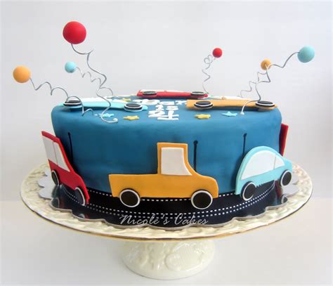 Happy Birthday Cake With Car