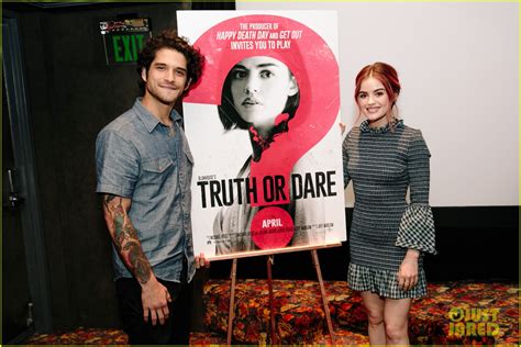 Lucy Hale Goes Gothic At Truth Or Dare Premiere With Tyler Posey Photo Aurora