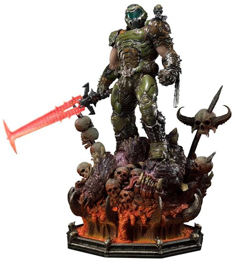 Doom Eternal Doom Slayer Deluxe 43 Premium Statue Deluxe Edition Doom Slayer Eternity