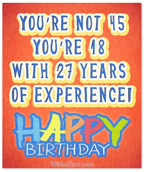 fun and friendly 45th birthday wishes by wishesquotes