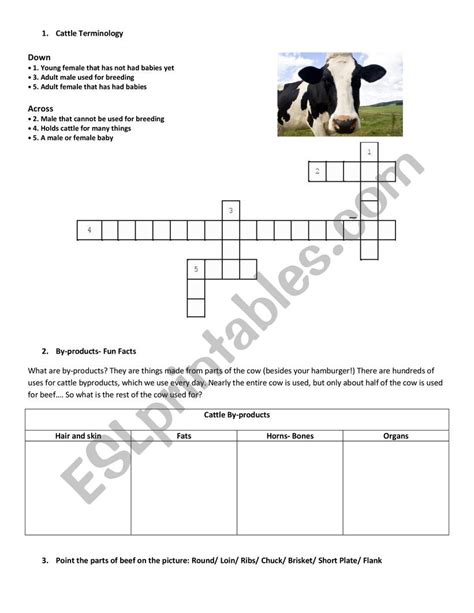 Cattle Rising Esl Worksheet By Adarmaleek