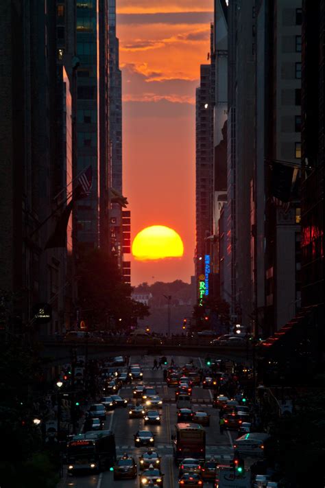 Manhattanhenge 2012 Sunset City Sunset Gorgeous Sunset