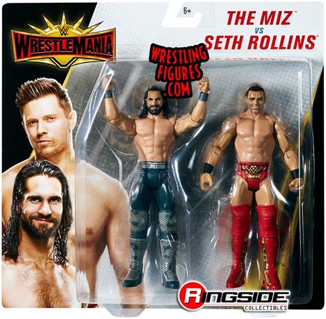 Seth Rollins And The Miz Wwe Battle Packs Wrestlemania 35 Wwe Toy
