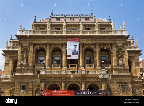 Hungarian State Opera House Budapest Hungary Europe Eu Stock Photo