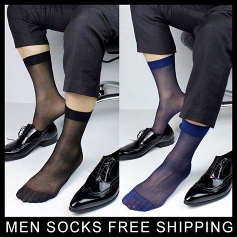 Men S Sheer Dress Socks Gentlemen At Play Men Sexy Suit Socks Formal Sock Sm Black Navy Free