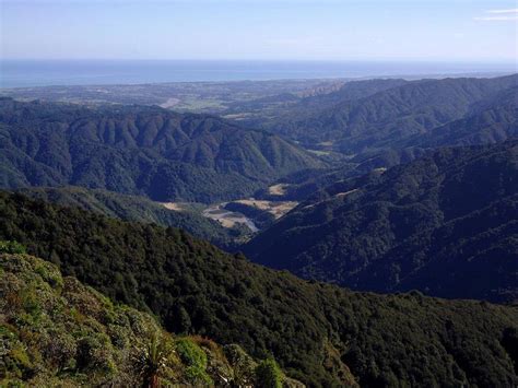 View West From The Tararua Ranges New Zealand Tramper