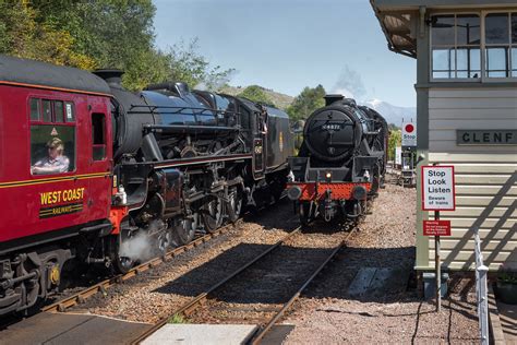 Passing Trains At Glenfinnan Station © Nigel Corby Cc By Sa20