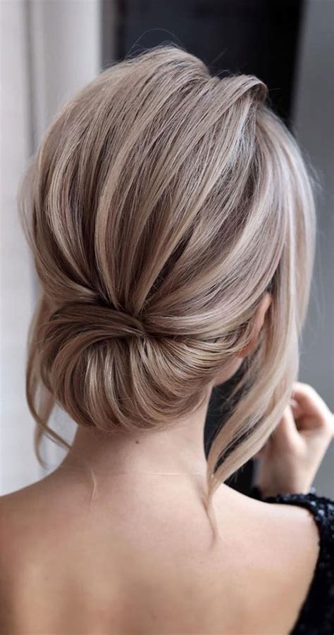 Gorgeous Updos For Every Hair Type And Length Sleek Updo For Short Hair