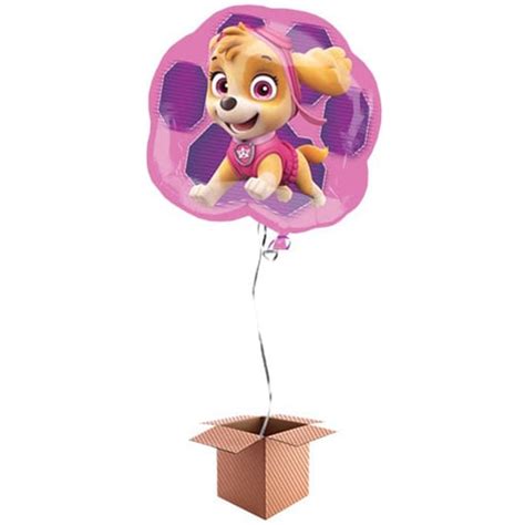 Paw Patrol Pink Skye And Everest Helium Foil Giant Balloon Inflated
