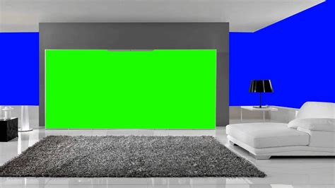 Modern Television Room In Green Screen Free Stock Footage Youtube