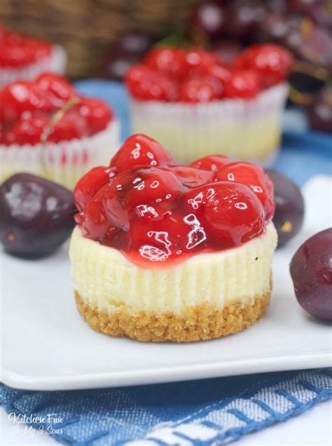 Cherry Cheesecake Cupcakes Kitchen Fun With My 3 Sons