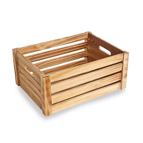 Large Burnt Finish Wooden Crate Large Wooden Crates Wooden Crate Boxes