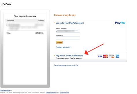 2 already have the paypal cash card? Pay using a credit card with Paypal - JVZoo