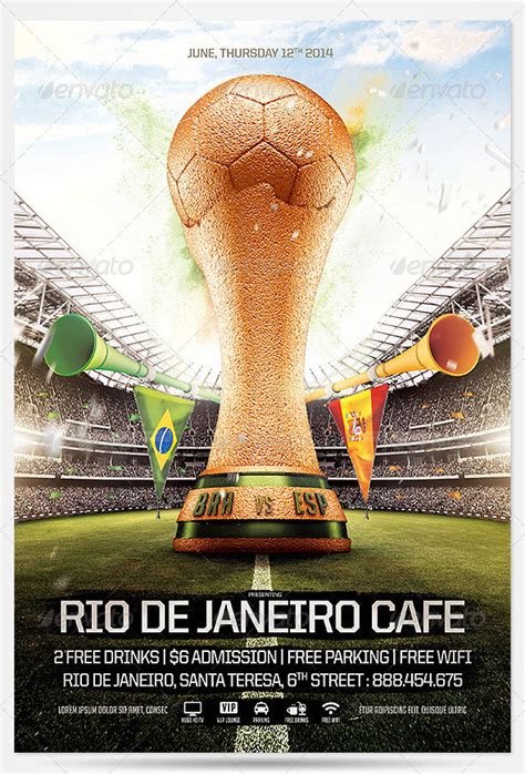 14 world cup brazil psd flyer templates laptrinhx