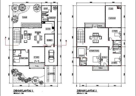 Denah rumah 6×12 dengan 3 kamar tidur hendak sangat kecil bila terletak dalam satu lantai. Desain Denah Rumah Minimalis 2 Lantai Type 60 ~ Gambar ...