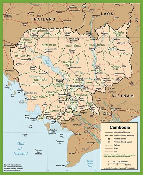 Printable Map Of Cambodia Free Printable Maps