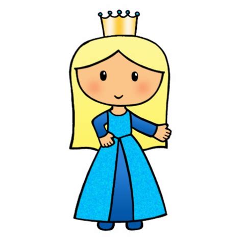 cute blonde princess as a drawing free image download