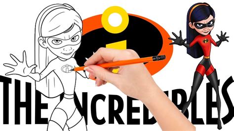 How To Draw Violet Parr The Daughter Of Bob And Helen The