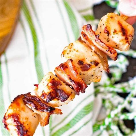 It's what summer's made for. Bacon Ranch Chicken Kabobs | Chicken kabob recipes, Kabob ...