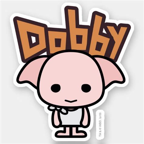 Dobby Cartoon Character Art Sticker Zazzle Harry Potter Cartoon Harry Potter Stickers