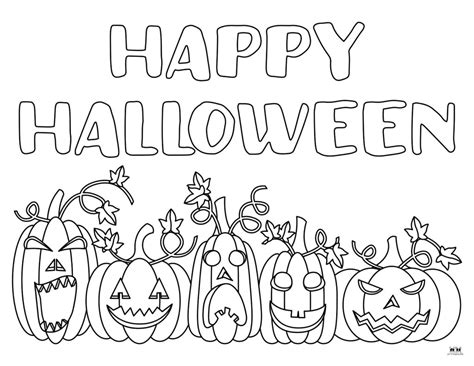 Happy Halloween Coloring Pages 28 Free Coloring Pages Printabulk