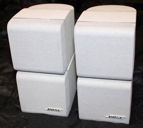 2 Bose Home Theater Lifestyle Acoustimass Pair Double Cube Speakers