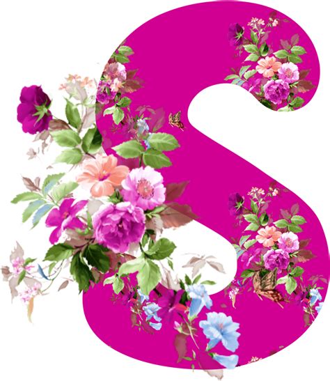 Download Transparent Alfabeto Pink Flores Png Flower Design Flower