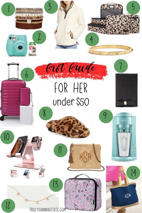 Need ideas for cheap gifts this holiday season? Gift Guide For Her Under $50 | Gift guide, Gifts, Mother ...