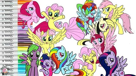My Little Pony Color Swap Coloring Book Compilation Pinkie Pie Rarity