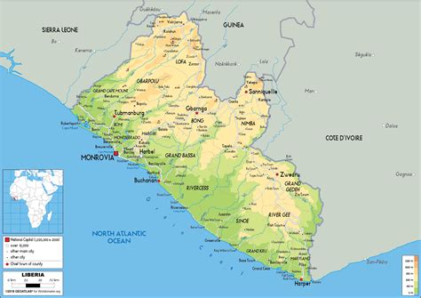 The Political Map Of Liberia Bonnee Stoddard