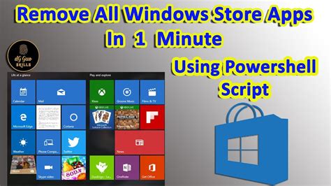 💻🖥 How To Remove And Restore The Windows Store App By Powershell Script