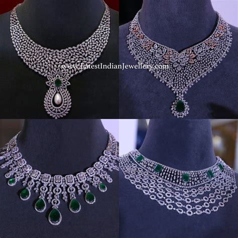 Grand Diamond Necklaces From Tanishq Bridal Diamond Necklace Diamond Necklace Indian Diamond