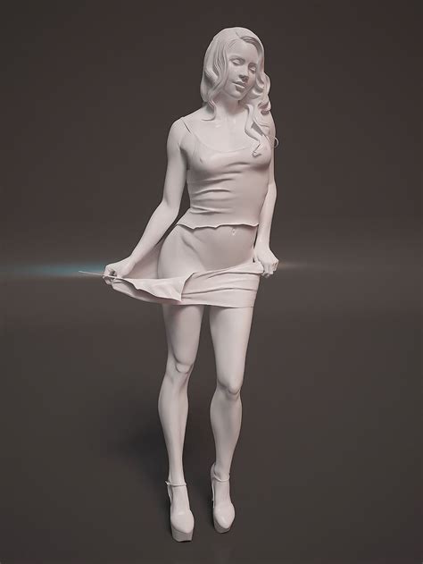 Sculpture Girl 3d Model Stl 1 Model Body Armor Clothing Arte Sexy 3d
