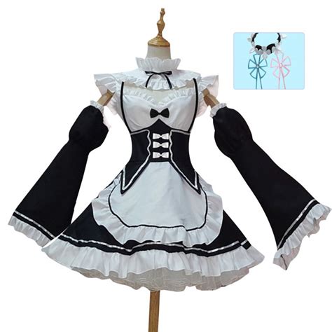 Wholesale Women Halloween Cosplay Costume Maid Outfit White Xxxl From China