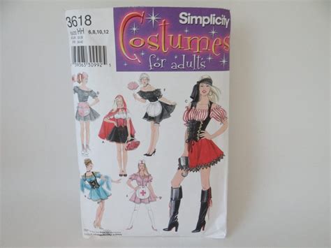 Simplicity 3618 Womans Size 6 8 10 12 Sexy Halloween Costume