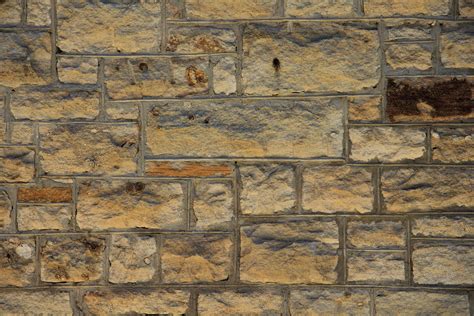 Wall Texture Brick Yellow Block Stone Rough Surface Photo