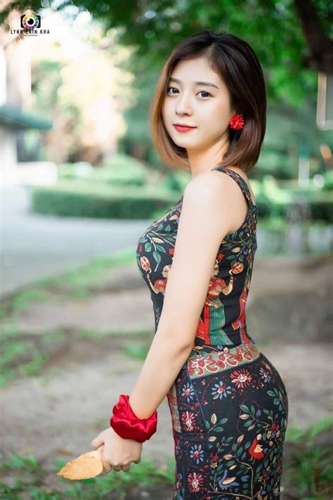 Asian Model Girl Girl Model Beautiful Asian Women Girls Night Dress Burmese Girls Myanmar Women
