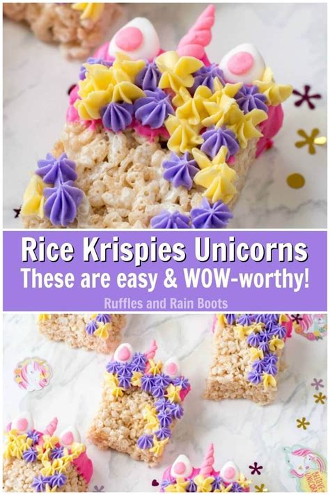 Unicorn Rice Krispies These Are Wow Worthy Recipe In 2020 Rice