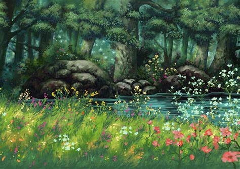 Studio Ghibli Landscape Wallpapers Wallpaper Cave